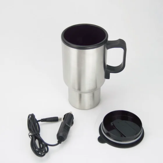Promotion Gift 16oz Stainless Steel Electric Heated Thermo Mug For Car