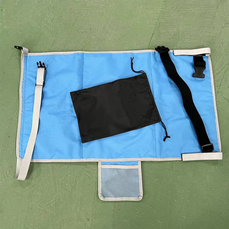 Portable Travel Foot Rest Hammock Toddler Bed Airplane Seat Extender Mat with Storage Pocket Fits Airplane Flights