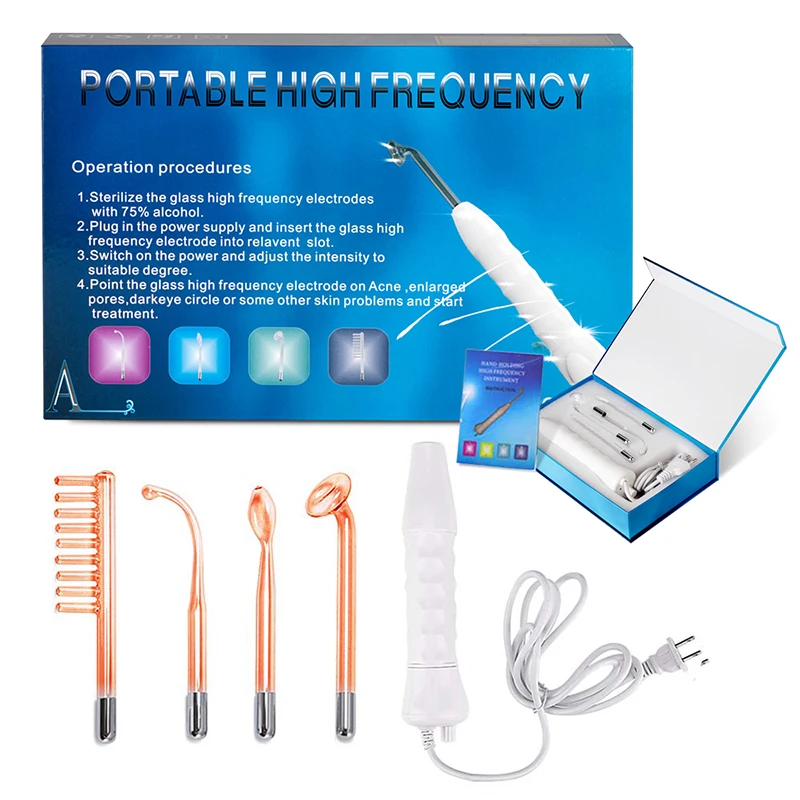 High Frequency Facial Electrode Glass Tube Acne Wand Skin Care Spot Acne Remover High Frequency Facial Spa Machine