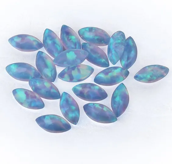 10*6mm Oval Cut Smooth  Colorful Opal Cabochons