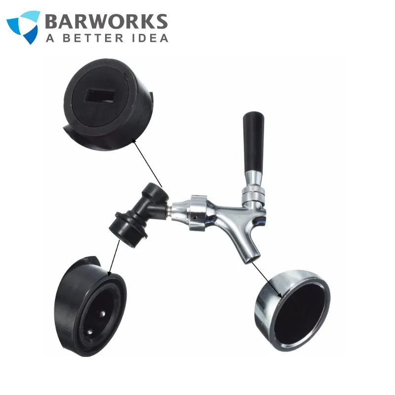 Chromed Beer Faucet with Cornelius Ball Lock Disconnect Homebrew Corny Cornelius Keg Faucet Tap