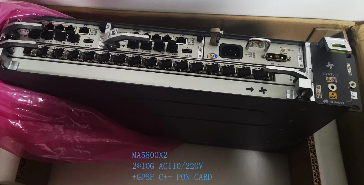 High Quality Huawei SMARTAX MA5800-X2 AC/DC 16 32 Ports OLT with SFP C+/C++