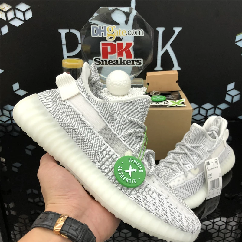 2020 Hot Kanye West Antlia Summer Pink Glow In The Dark Clay Black Static Clay Running Shoes Men Women V2 Designer Sneakers