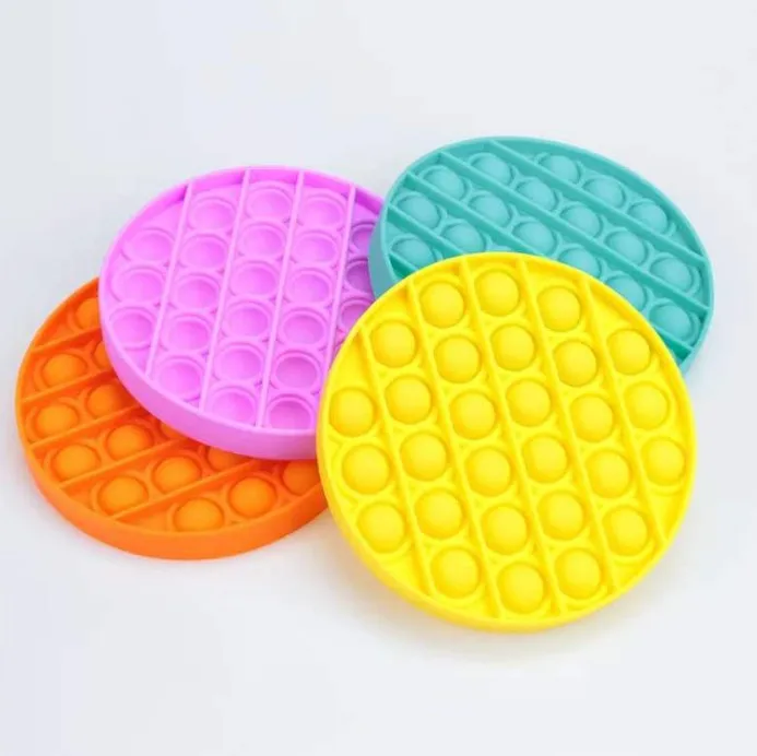 
Pop it Fidget Push Bubble Sensory Fidget Stress Reliever Autism Round Toy Anti-Anxiety Toys 