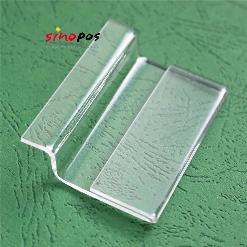 
10pack Slatwall Acrylic Price Tag Holder, 6cm label glass frame plexi sign clip slat wall slot board display plastic card sleeve 
