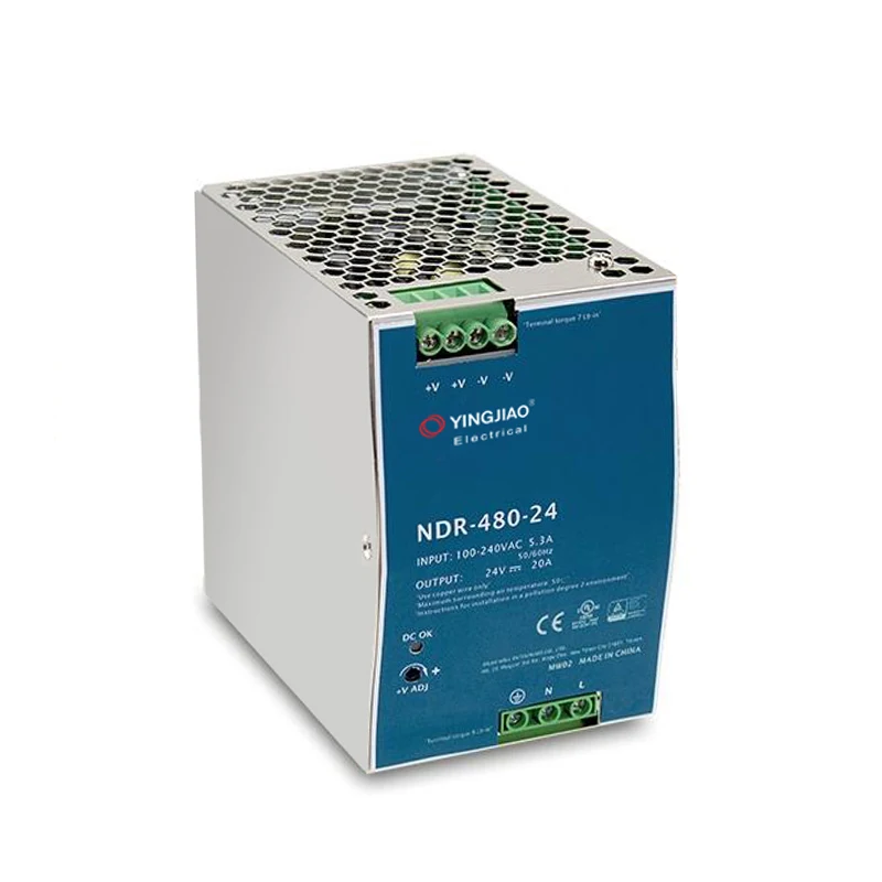 Industrial Project Smps Power Supply 480W DIN RAIL 10A Amp 48V AC to DC Switching Power Supply LED Driver