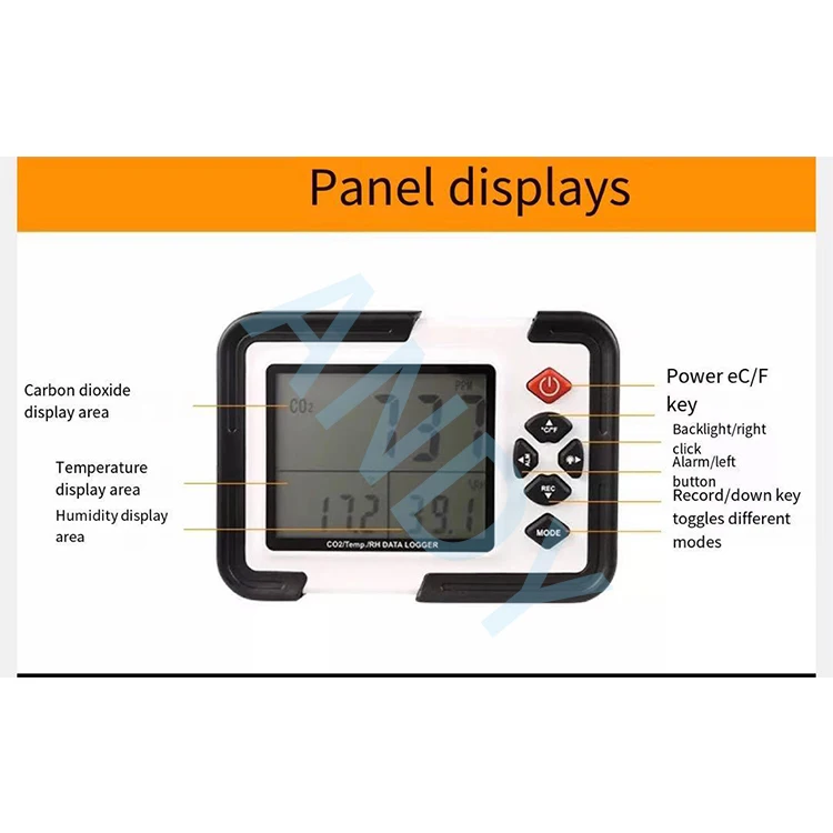 HT-2000 Co2 testing instrument/ CO2/Temp./RH data logger/carbon dioxide meter CO2 meter