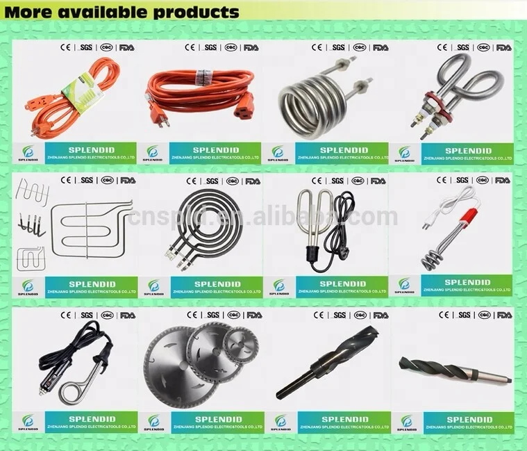 
SD-545 China factory sale copper 1000W water heating elements 