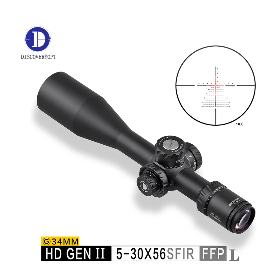Factory Direct Discovery Opt 5-30X56 FFP Long Range Scope 34MM Outdoor Hunting Optic Sight With Locking Turret Scope