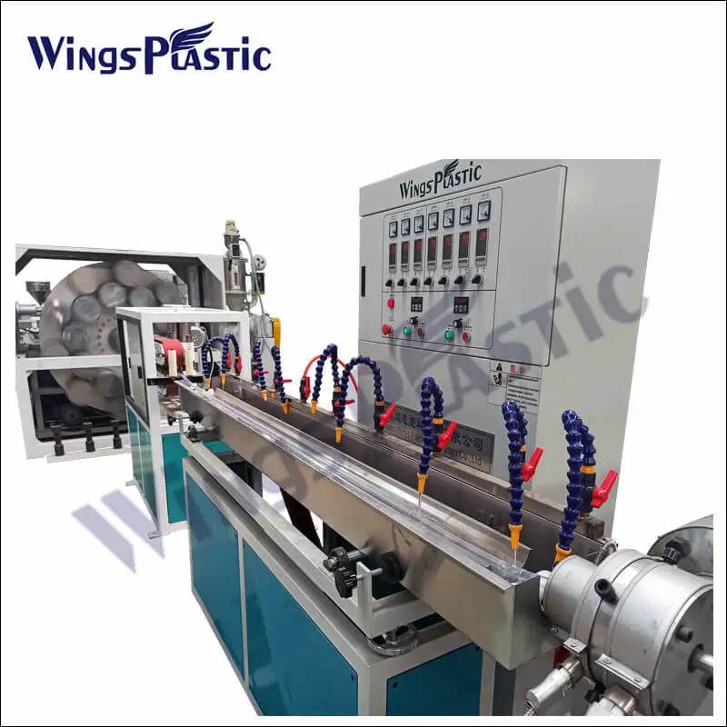 flexible fiber braided hose extrusion line PVC garden hose machine