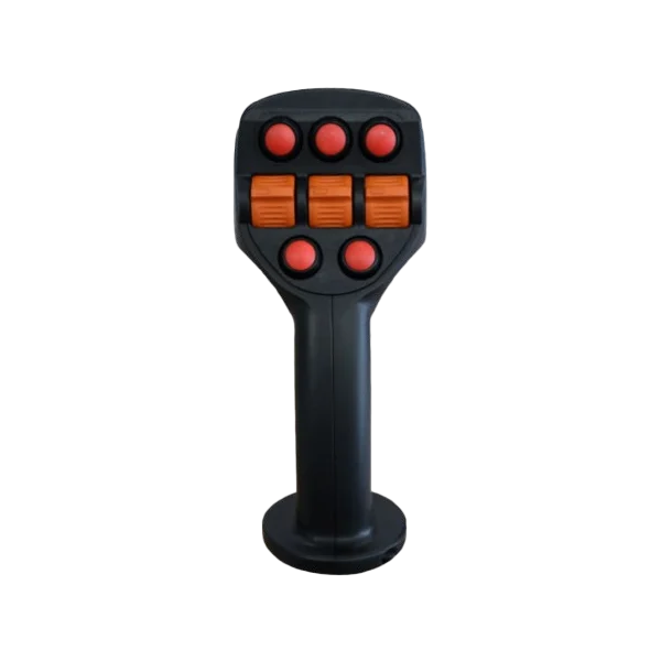 Boom lift multiple function handle manlift joystick charge with rocker thumbwheel for Wheel Loader