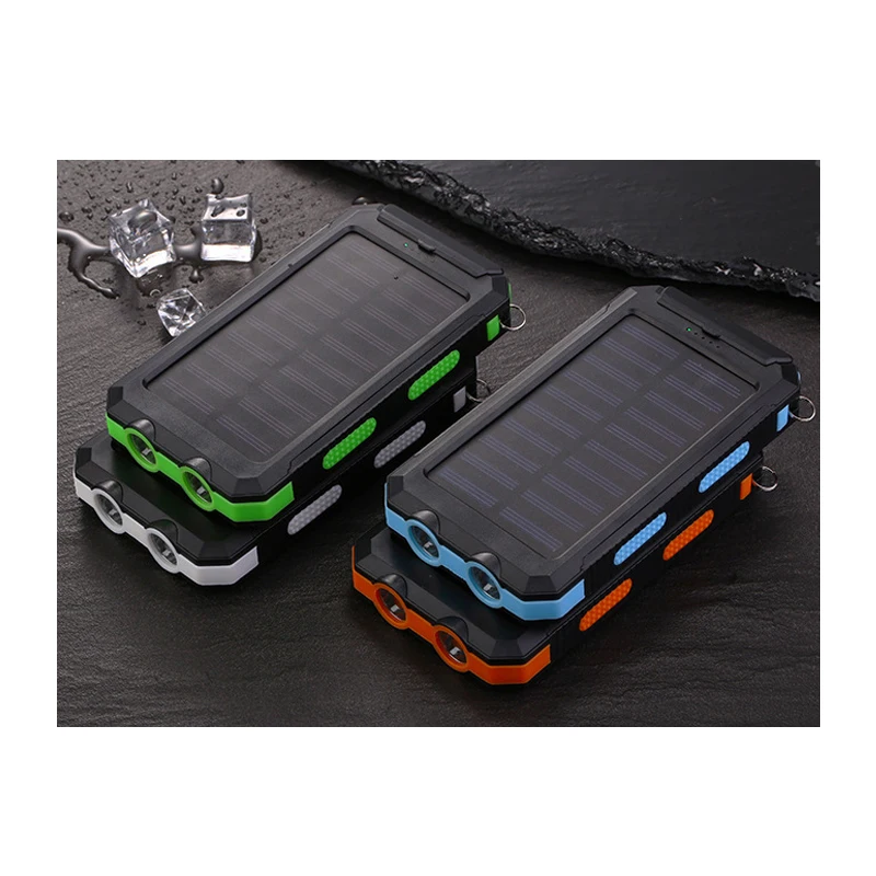 6000/8000/10000 мАч power bank Наружное портативное солнечное зарядное устройство