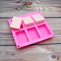 Customize Food Grade BPA free 3D Flower Design Handmade Rectangle Soap Mold Silicone