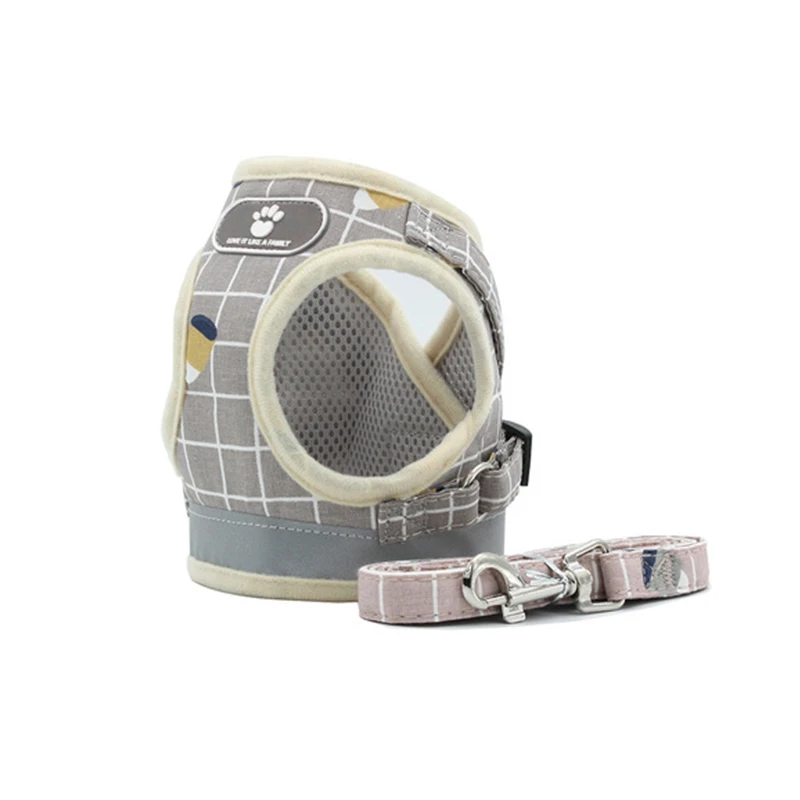 2021 Custom Cheap Price Designer Style Fashion  Luxury Comfort Soft Mesh Pet Dog Harness For Pitbull