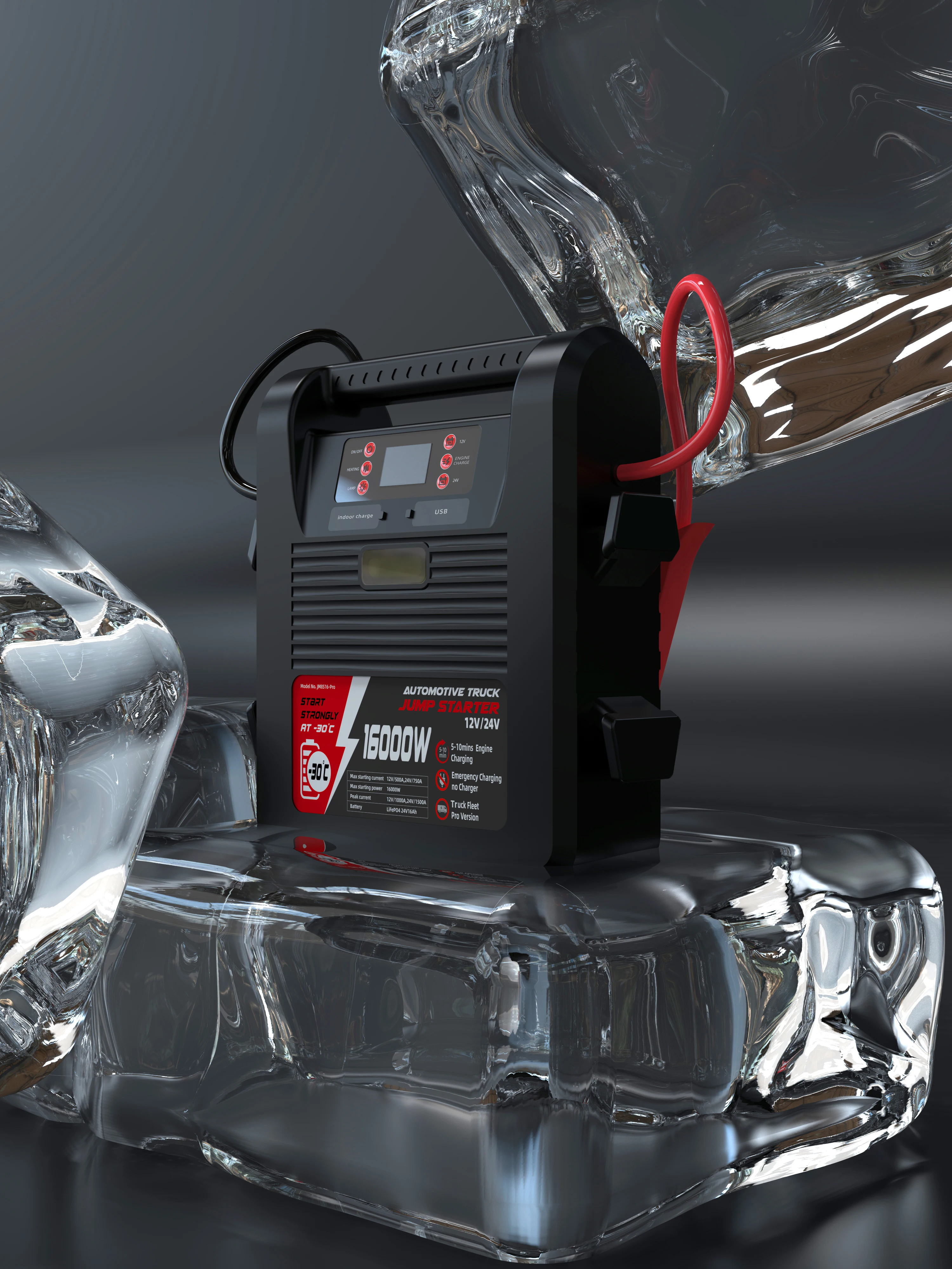 Wholesale Frigid Weather Ultra-Fast Charging 12V 24V Car Jump Starter for Tractors Large Off-road RV Trucks Tank Aircraft