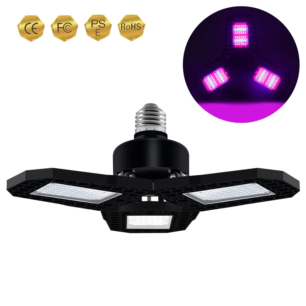 Vegetables and blooming grow lights Red and blue spectrum folding LED shed plant breeding grow lights