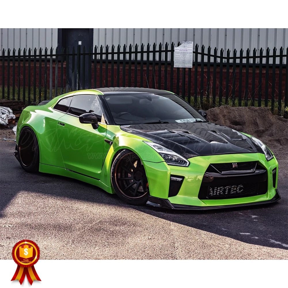 T Secret Стильная крышка двигателя из углеродного волокна 2017-2019 для NISSAN R35