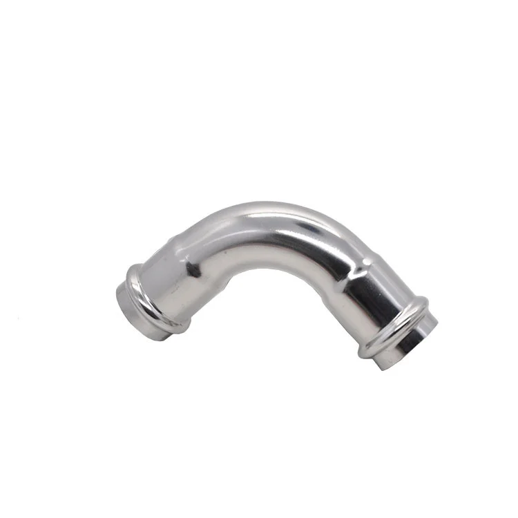 stainless steel double-clamped pipe fittings 90-degree equal-diameter elbow snap-in right-angle elbow Water pipe joint