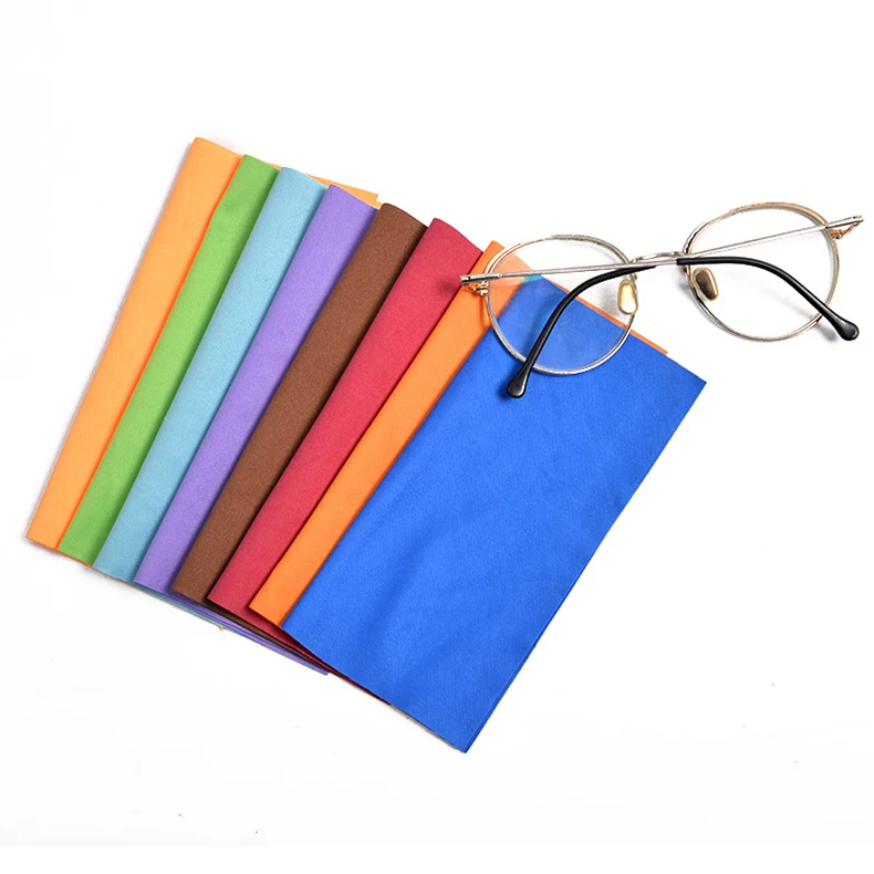 Custom Microfiber Optical Sunglasses Eyeglasses Lenses Cleaner Wipe Cleaning Cloth for Glasses Cleaning Customer Logo