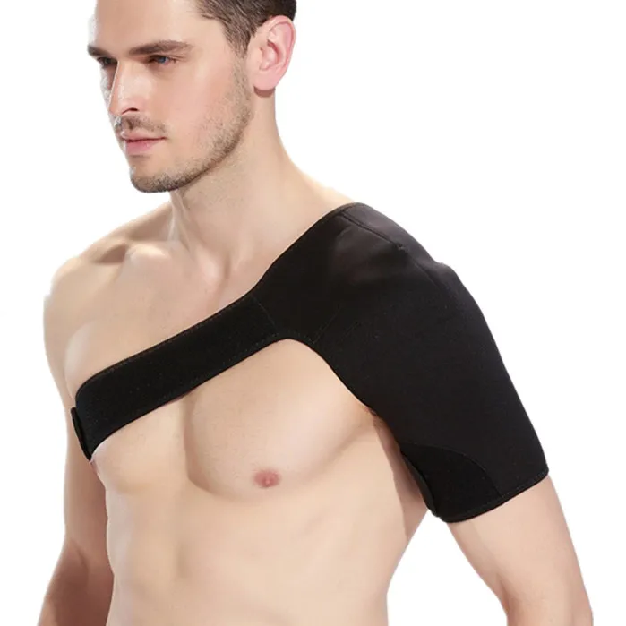 Adjustable breathable shoulder stability support brace for shoulder protection strap
