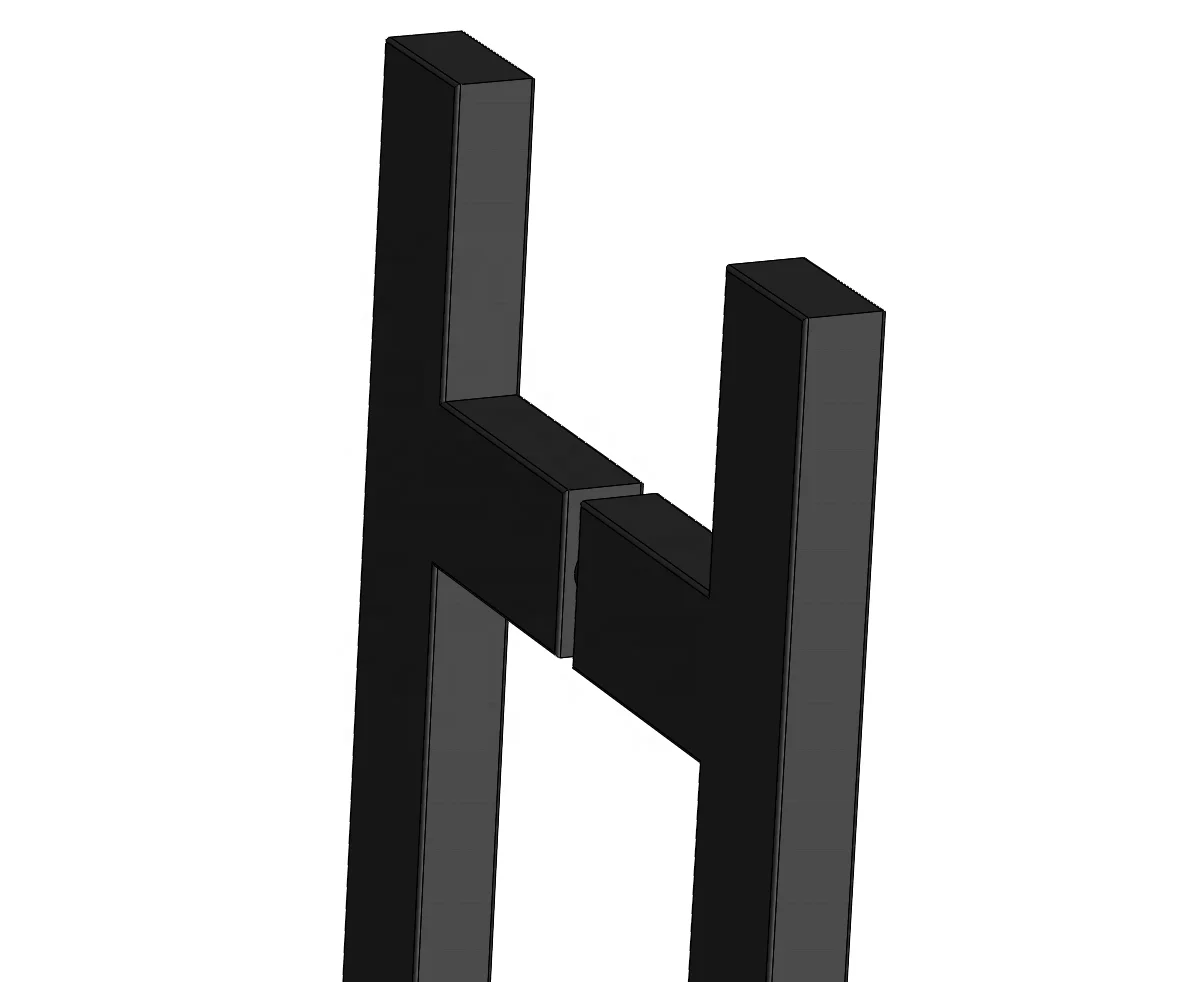 
Entrance Glass door square Matte Black Pull Handles 