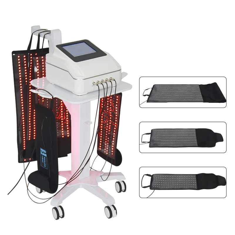 Spa beauty equipment 635nm 850nm laser belt massage mat far infrared light therapy pad for sale