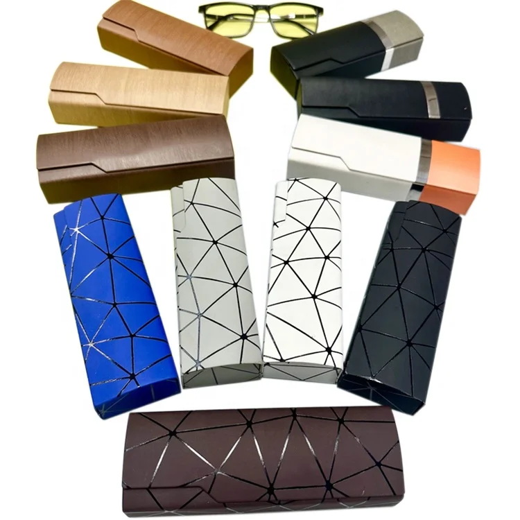 glasses case custom logo pu case white kids glasses box glasses case hard leather