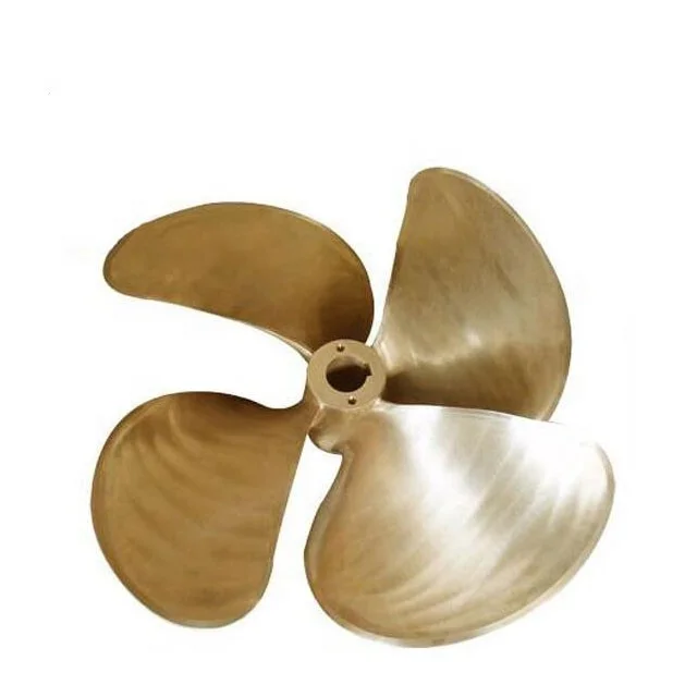 Custom high speed bronze 4 blade marine propeller