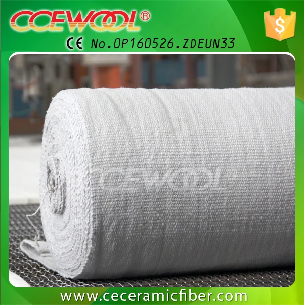 CCEWOOL heat resistant ceramic fiber fabric with SS wire