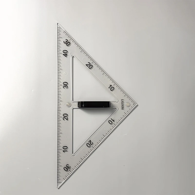 Plastic protractor large triangle ruler semicircle Protractor set for teacher