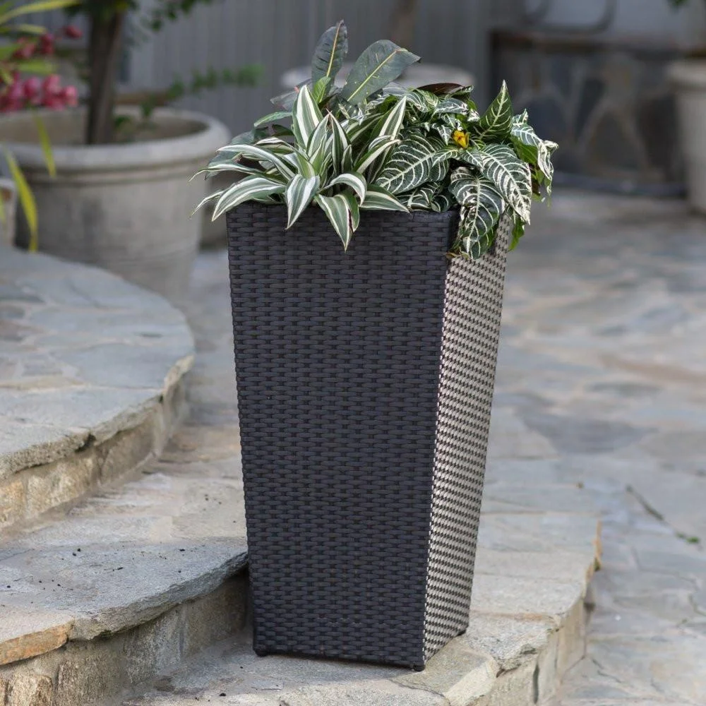 
MRPL-0002 Wicker Accessories Furniture Plastic Garden Rattan Planters And Tree Pots 