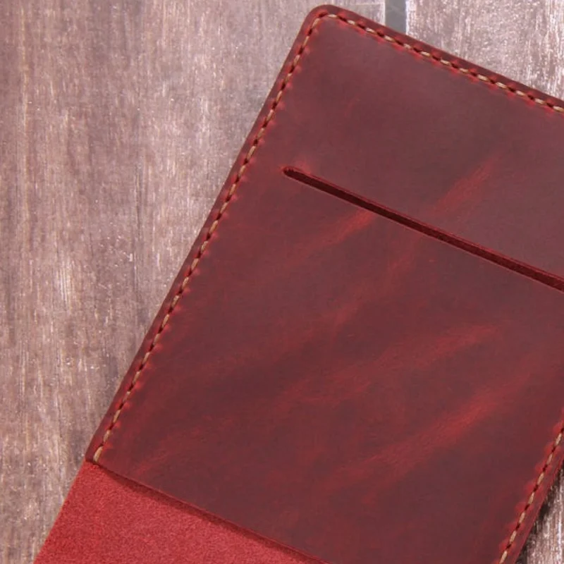 Golf Score Card Holder Personalized Real Leather Notepad Cover Outdoor Sport Score Card Holder Covers