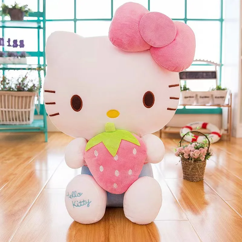 Wholesale 30/40/55/70cm Comfortable Plush Dolls Kt Cat Dolls Cat Cute Plush Toys Super Cute Hello Kitty Plush Toys OPP Bag