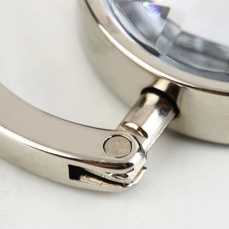 Custom Portable Bag Hook Portable Foldable Folding Table Purse Bag Hook Hanger Holder Handbag Crystal Rhinestone Decoration