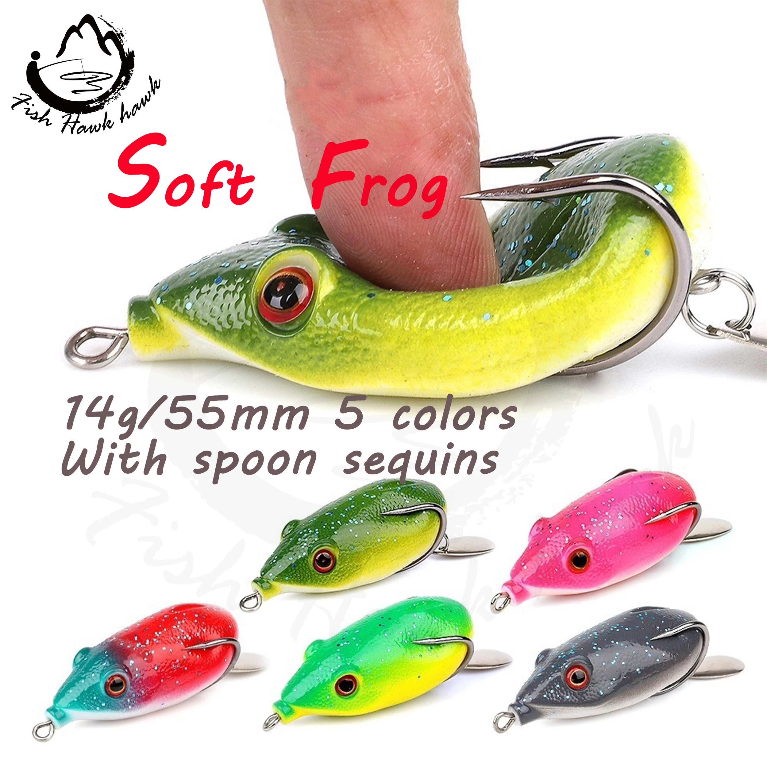 14g Topwater Wobblers Minnow Crankbaits Fly Fishing Artificial Insect with thailand snakehead plastic Soft Frog Fishing Lures