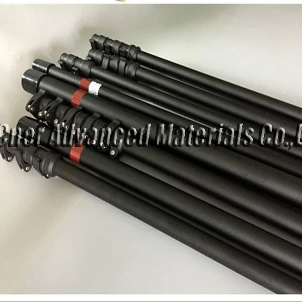High reach 7M/10M/15M  Carbon Fiber Harvest Pole for Palm Tree, Fruit Pick Up Pole Extension