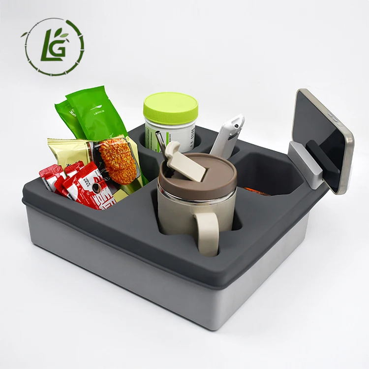 Legend Hot Selling couch console cup holder organizer buddy couchbar snack sofa armrest arm table bamboo couch cup holder tray