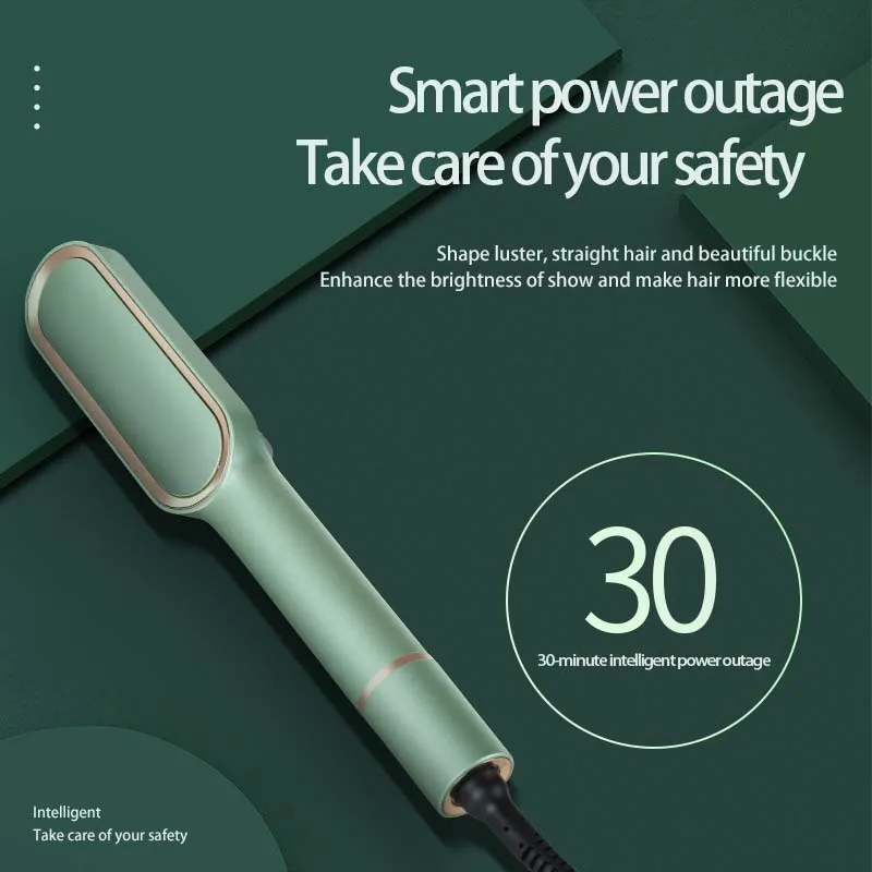 Wholesale Factory Hair straightener Comb Electric Hot Air Brush Negative Ion Hair Straightener Brush