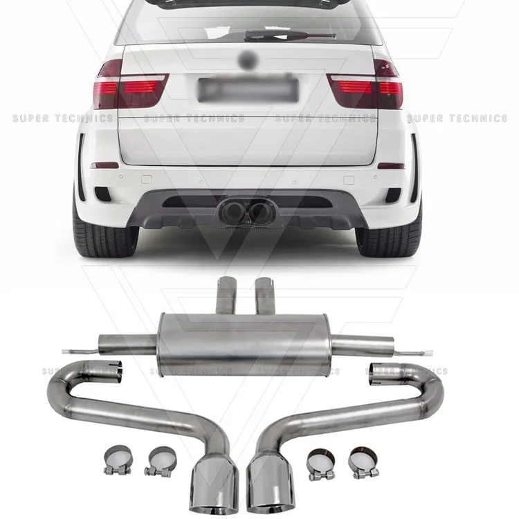 Man Style Stainless Steel Exhaust Pipe For BMW X5 E70 2007-2013