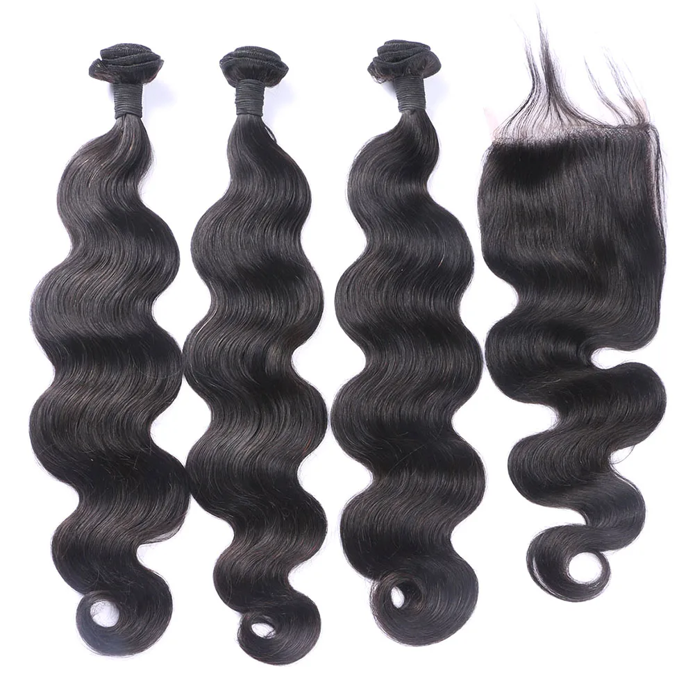 International market price Top Closure Human Hair Wholesale 100% Mink Raw Virgin Cuticle Aligned Brazilian Human Hair Bundles