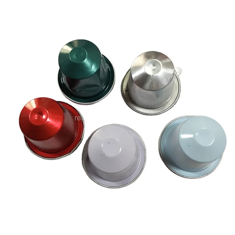 Round aluminium foil aluminium coffee capsule for Nespresso