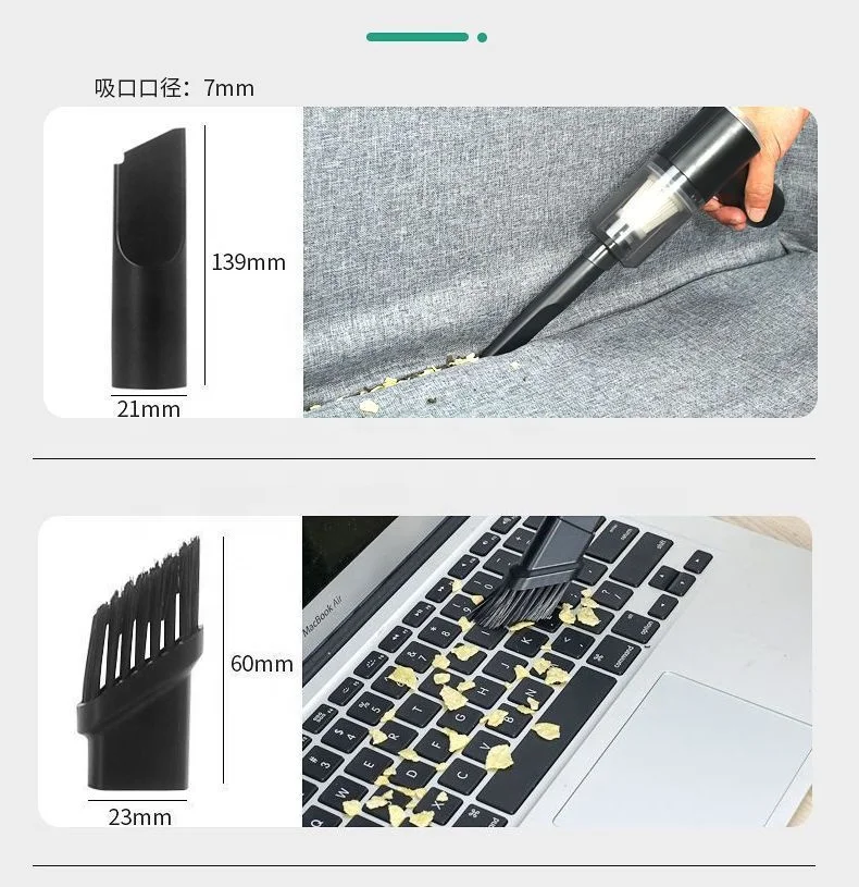 New Mini Rechargeable Wireless Handheld Portable Cordless Car Vacuum Cleaner for Keyboard Laptop Computer Home