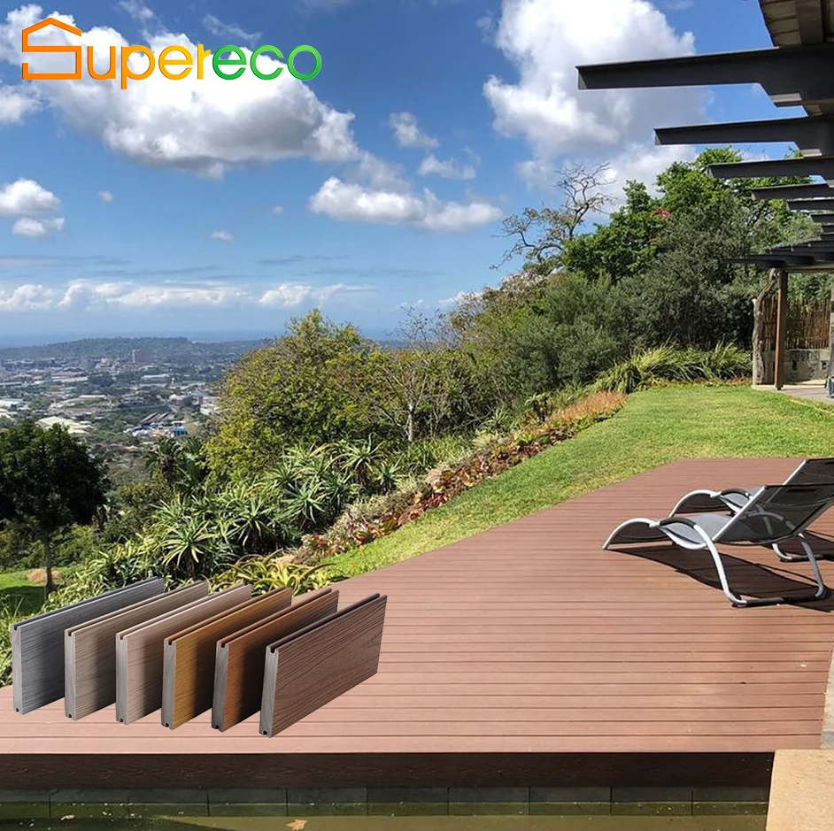 Easy Installation Modern Design Hide Frame Garden Flooring WPC Decking PVC Deck Boards