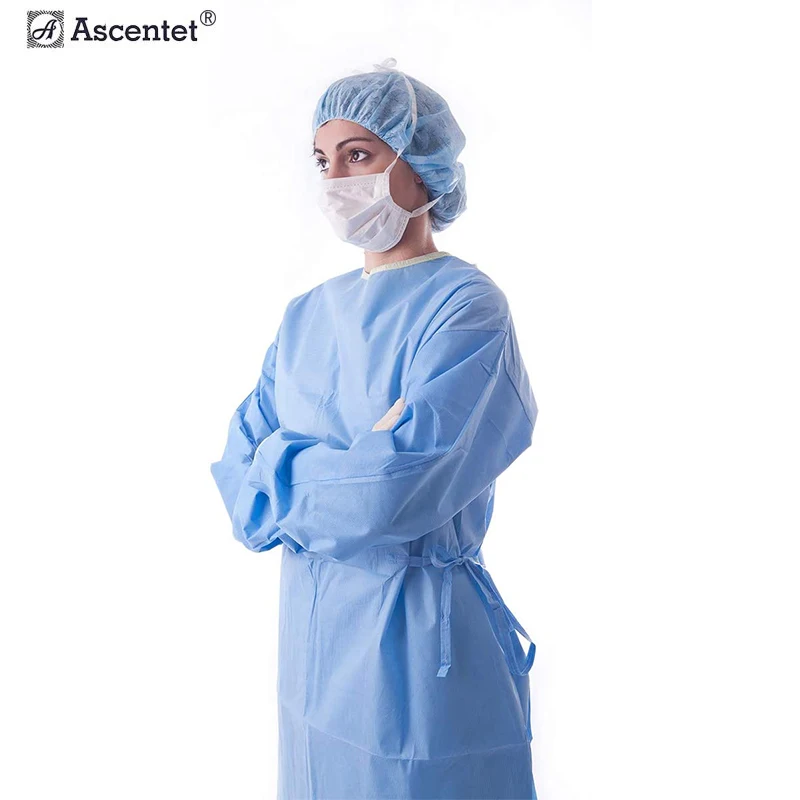 high quality hospital uniforms ANSI/AAMI PB70 gown disposable level 4 medic surgic gown