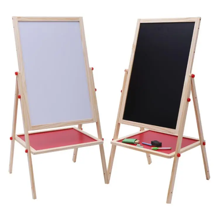 Adjustable Chalk Drawing Blackboard Standing Art Easel Dry-Erase Board