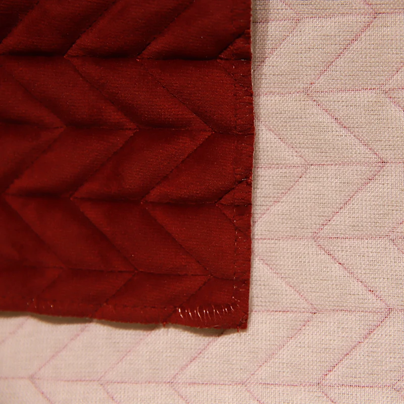 JES Wholesale 16 Colors 580GSM Cheap Polyester Quilted Velvet Sofa Curtain Fabric