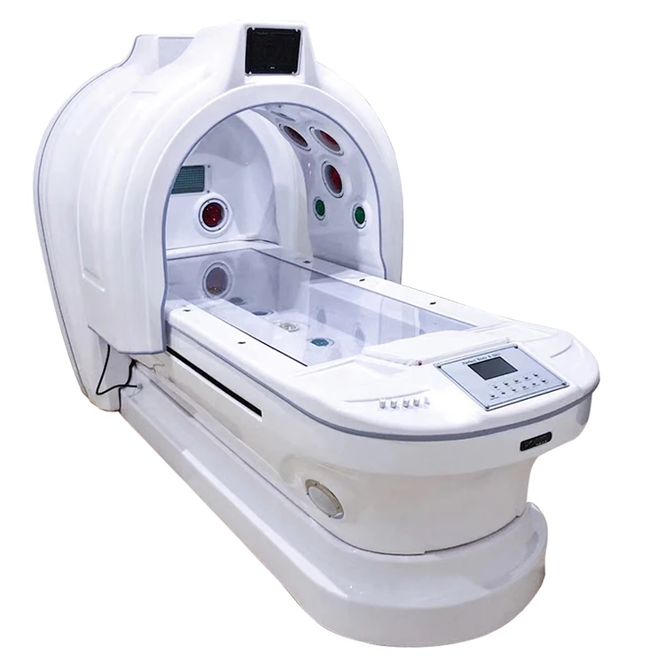Spa Capsule Steam Heating Led Light Therapy Ozone Spa Tunnel Capsule Dry Sauna Detox Photon Treatment machine