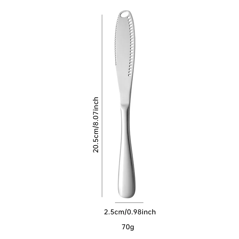 Hot Sale Stainless Steel Butter Knife Gold Silverware Cutlery Set Kitchen 3 in 1 Jam Peanut Butter Knife