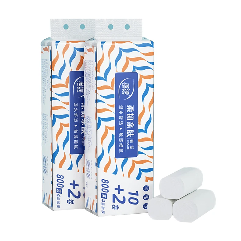 unscented and customized print disposable toilet tissue rolls hot sales