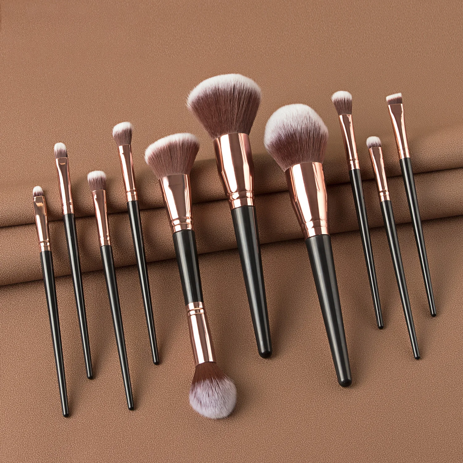 
2021 new style vegan makeup brushes 7pcs/10pcs/15pcs professional custom makeup brush set private label 